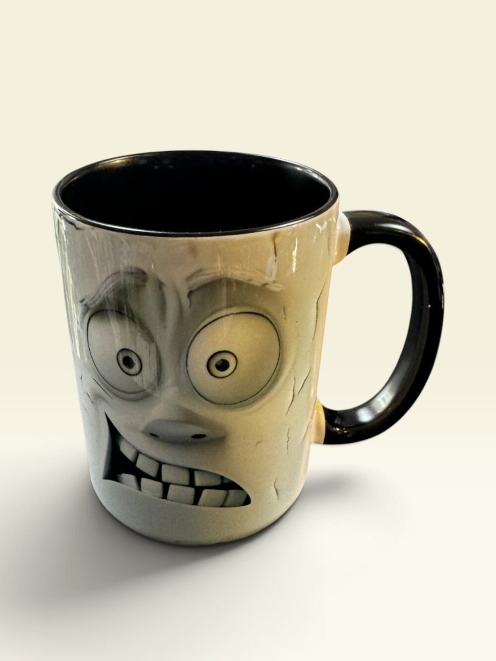 Funny Face Ceramic Coffee Mug, 15 oz